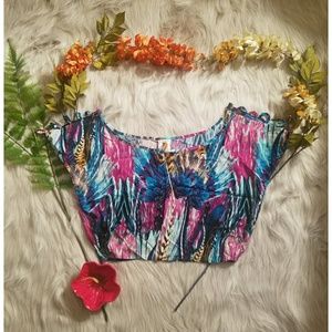 🆕NWOT🆕Kuda Laut Colorful Crop Top